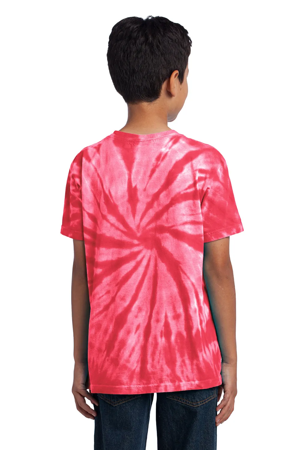 Port & Company Youth Tie-Dye Short Sleeve Crewneck T-Shirt - Red  Buy the latest Clothing Port-Company