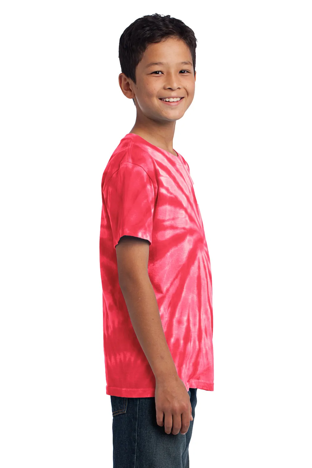 Port & Company Youth Tie-Dye Short Sleeve Crewneck T-Shirt - Red  Buy the latest Clothing Port-Company