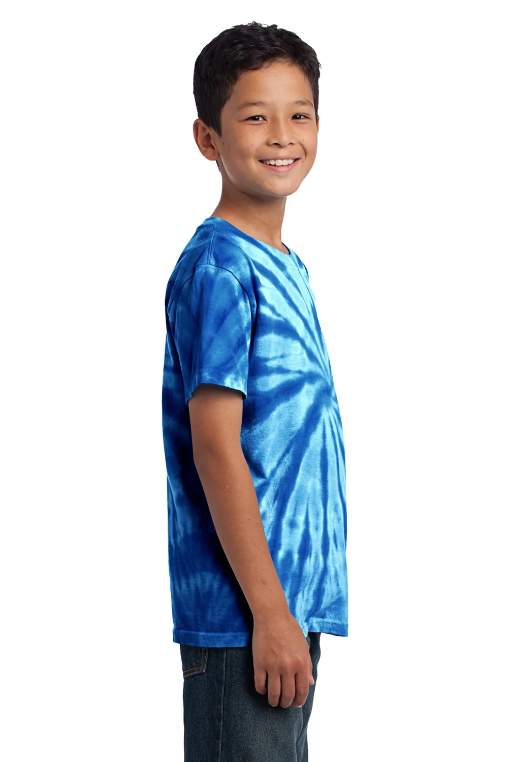 Port & Company Youth Tie-Dye Short Sleeve Crewneck T-Shirt - Royal Blue  Buy the latest Clothing Port-Company