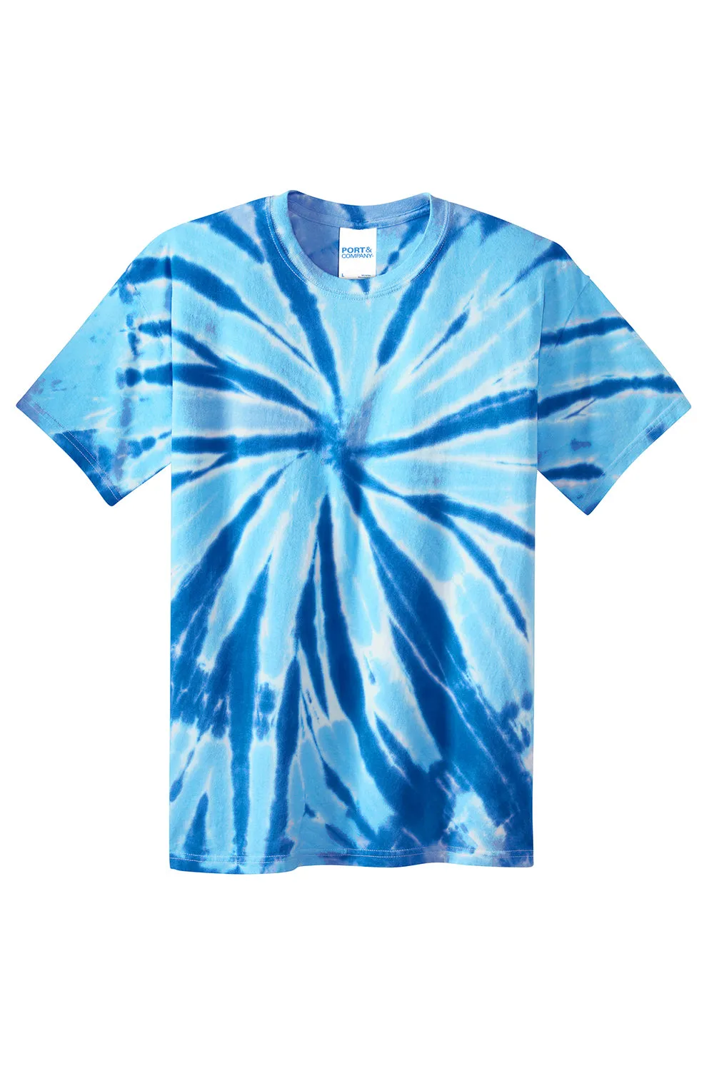 Port & Company Youth Tie-Dye Short Sleeve Crewneck T-Shirt - Royal Blue  Buy the latest Clothing Port-Company
