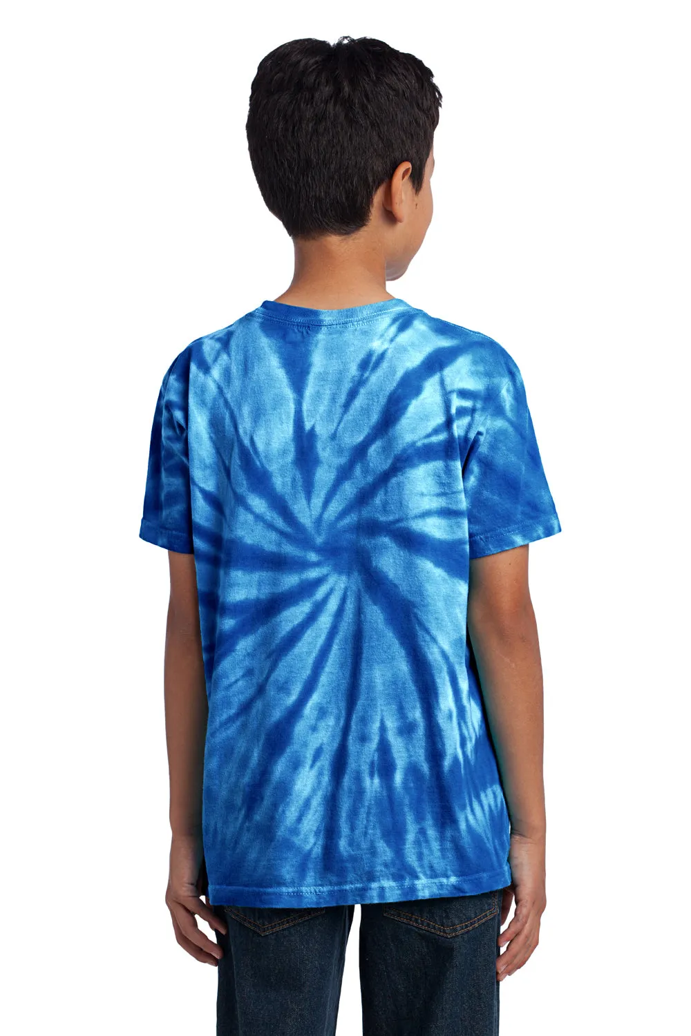 Port & Company Youth Tie-Dye Short Sleeve Crewneck T-Shirt - Royal Blue  Buy the latest Clothing Port-Company