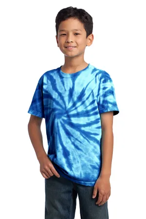 Port & Company Youth Tie-Dye Short Sleeve Crewneck T-Shirt - Royal Blue  Buy the latest Clothing Port-Company