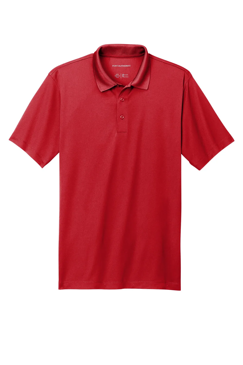 Port Authority Mens C-Free Performance Moisture Wicking Short Sleeve Polo Shirt - Rich Red  Premium quality Clothing Port-Authority