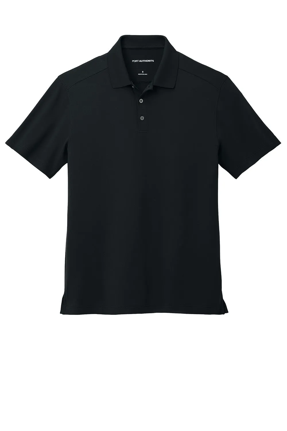 Port Authority Mens City Easy Care Moisture Wicking Short Sleeve Polo Shirt - Black  Premium quality Clothing Port-Authority