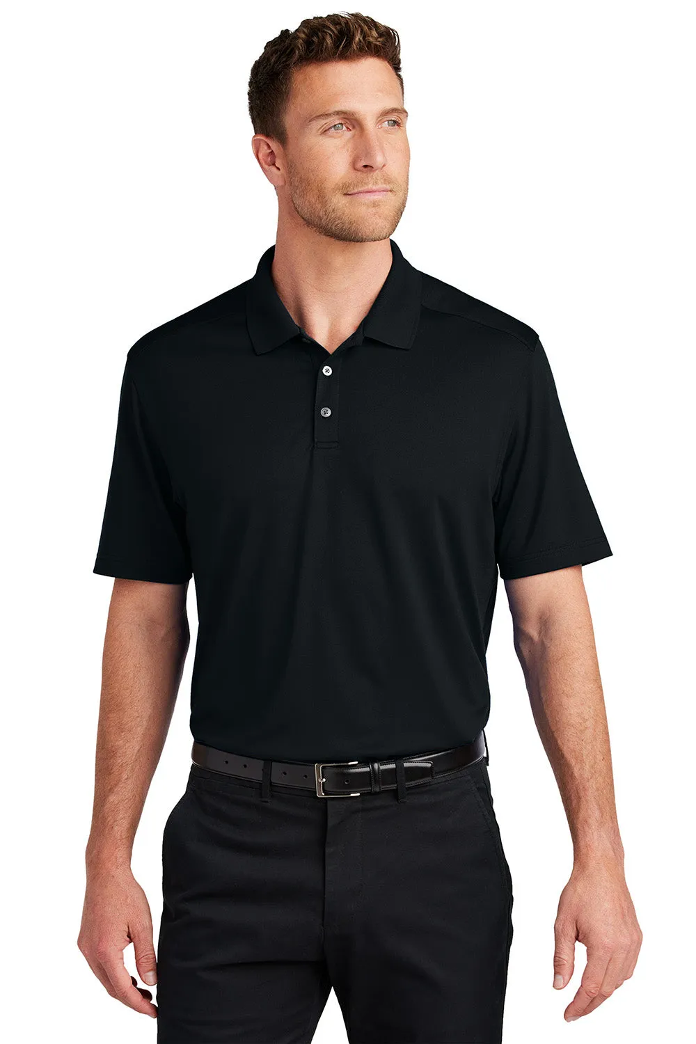 Port Authority Mens City Easy Care Moisture Wicking Short Sleeve Polo Shirt - Black  Premium quality Clothing Port-Authority