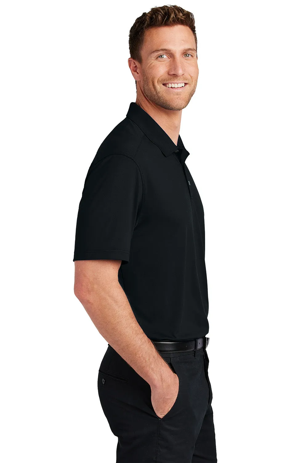 Port Authority Mens City Easy Care Moisture Wicking Short Sleeve Polo Shirt - Black  Premium quality Clothing Port-Authority
