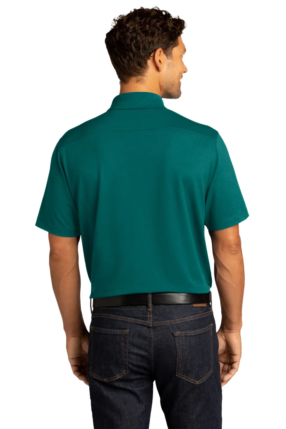 Port Authority Mens City Moisture Wicking Short Sleeve Polo Shirt - Dark Teal Green  Premium quality Clothing Port-Authority