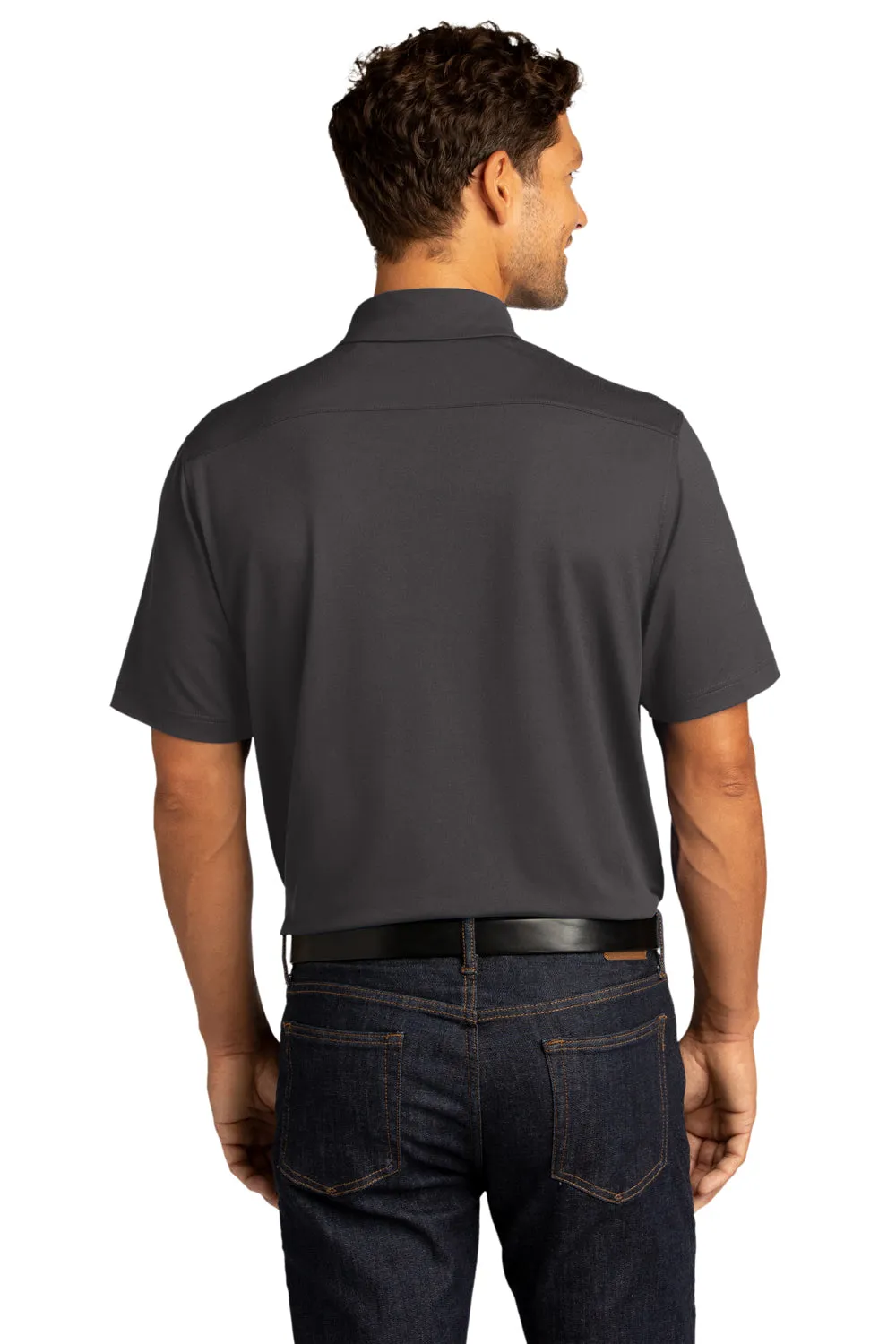 Port Authority Mens City Moisture Wicking Short Sleeve Polo Shirt - Graphite Grey  Premium quality Clothing Port-Authority