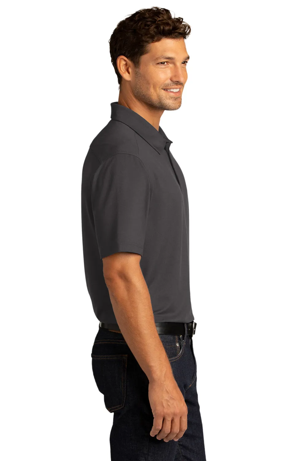 Port Authority Mens City Moisture Wicking Short Sleeve Polo Shirt - Graphite Grey  Premium quality Clothing Port-Authority