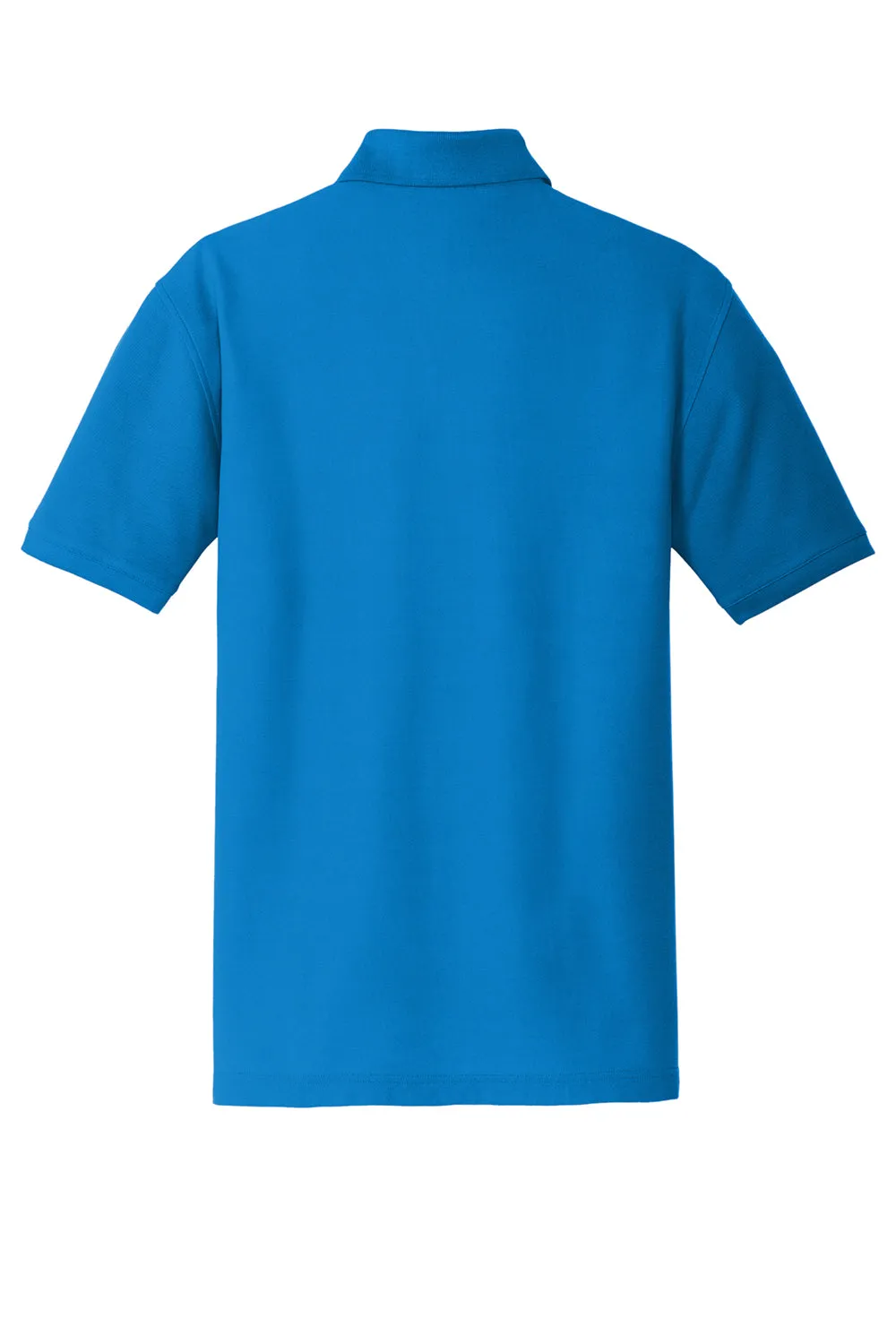 Port Authority Mens Core Classic Short Sleeve Polo Shirt - Coastal Blue  Premium quality Clothing Port-Authority