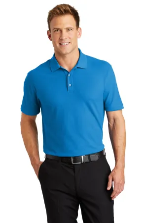Port Authority Mens Core Classic Short Sleeve Polo Shirt - Coastal Blue  Premium quality Clothing Port-Authority