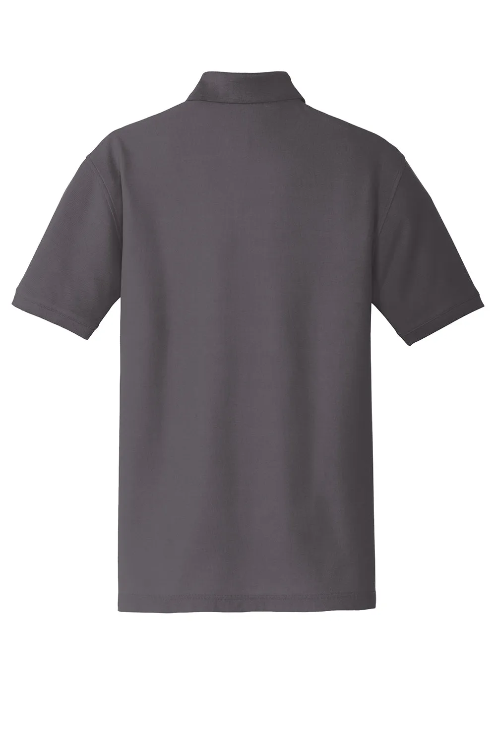 Port Authority Mens Core Classic Short Sleeve Polo Shirt w/ Pocket - Graphite Grey  Premium quality Clothing Port-Authority