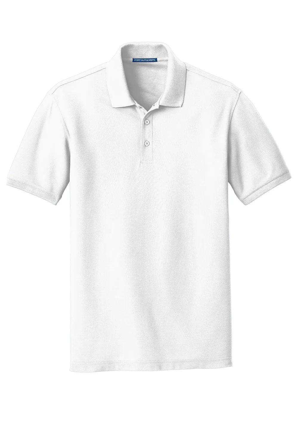Port Authority Mens Core Classic Short Sleeve Polo Shirt - White  Premium quality Clothing Port-Authority