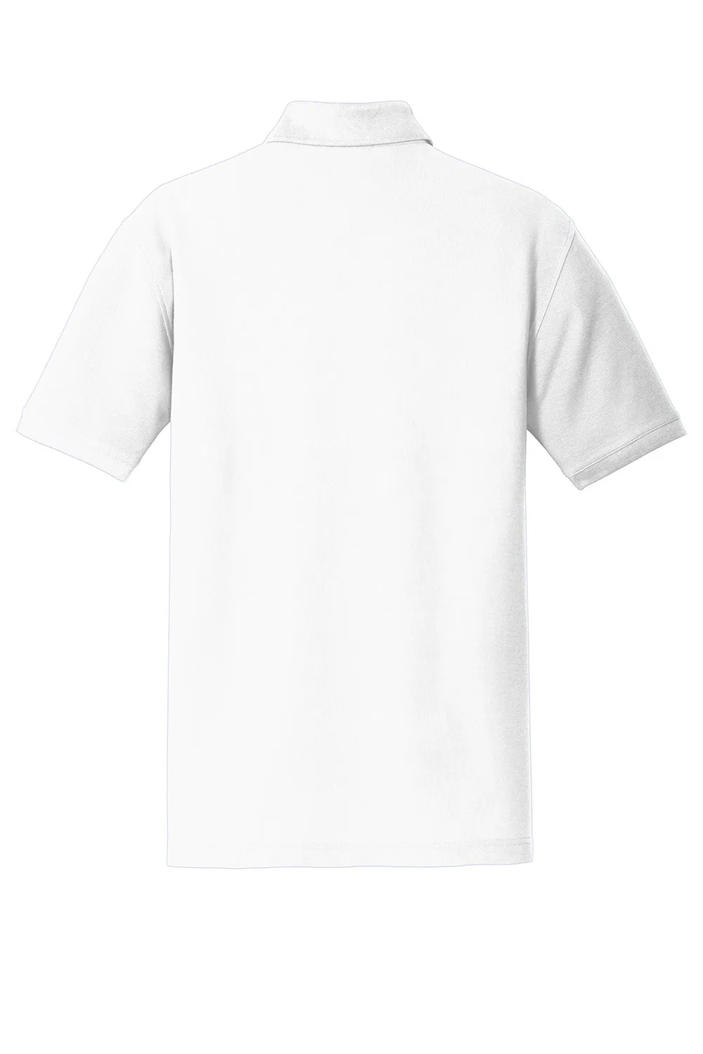 Port Authority Mens Core Classic Short Sleeve Polo Shirt - White  Premium quality Clothing Port-Authority