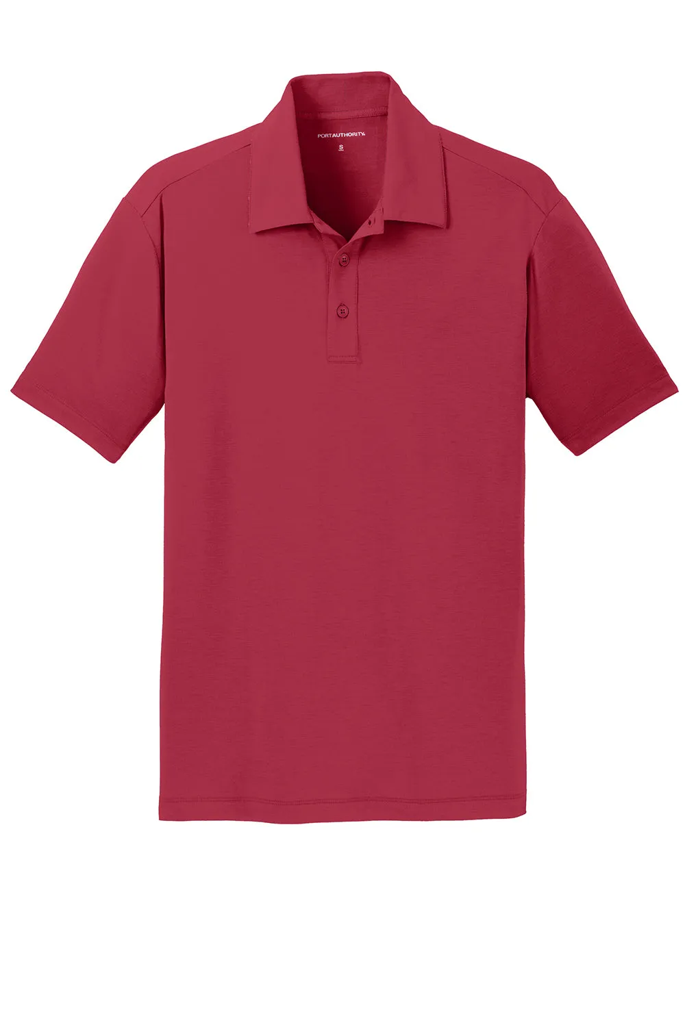 Port Authority Mens Cotton Touch Performance Moisture Wicking Short Sleeve Polo Shirt - Chili Red  Premium quality Clothing Port-Authority
