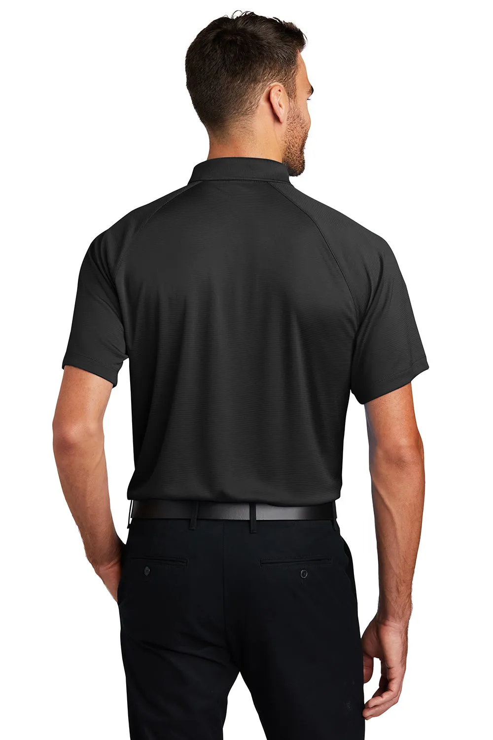 Port Authority Mens Crossover Moisture Wicking Short Sleeve Polo Shirt - Black  Premium quality Clothing Port-Authority