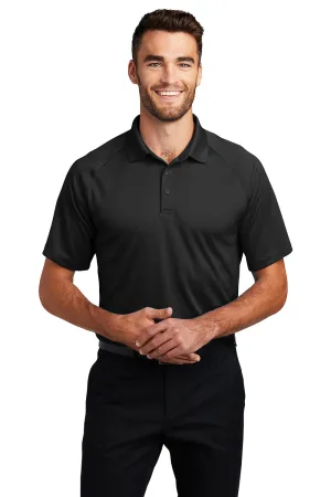 Port Authority Mens Crossover Moisture Wicking Short Sleeve Polo Shirt - Black  Premium quality Clothing Port-Authority