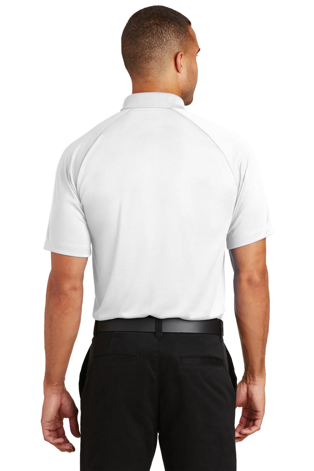 Port Authority Mens Crossover Moisture Wicking Short Sleeve Polo Shirt - White - Closeout  Premium quality Clothing Port-Authority