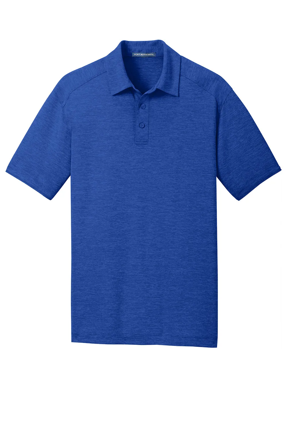 Port Authority Mens Digi Heather Performance Moisture Wicking Short Sleeve Polo Shirt - True Royal Blue  Premium quality Clothing Port-Authority