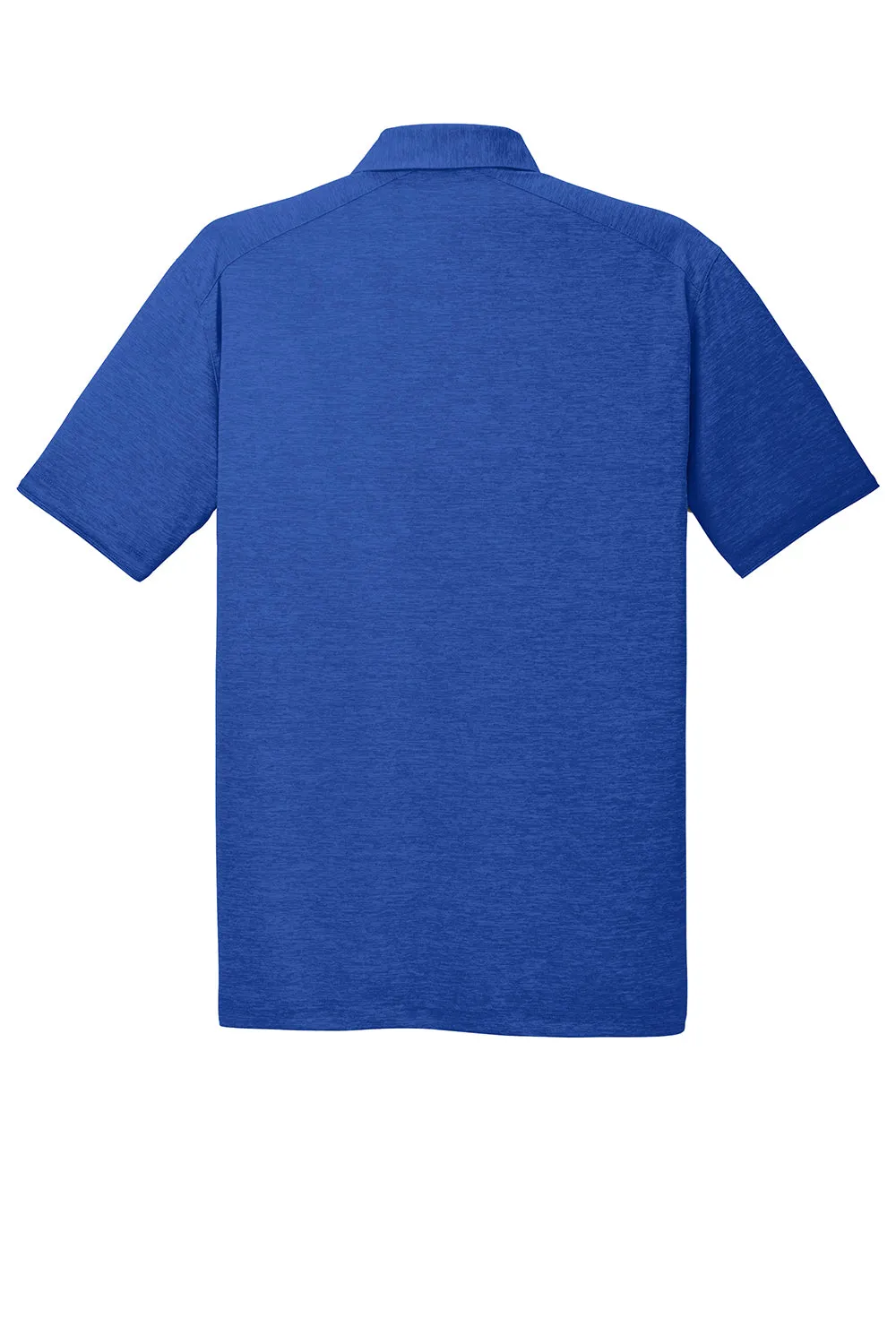Port Authority Mens Digi Heather Performance Moisture Wicking Short Sleeve Polo Shirt - True Royal Blue  Premium quality Clothing Port-Authority