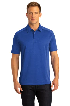 Port Authority Mens Digi Heather Performance Moisture Wicking Short Sleeve Polo Shirt - True Royal Blue  Premium quality Clothing Port-Authority