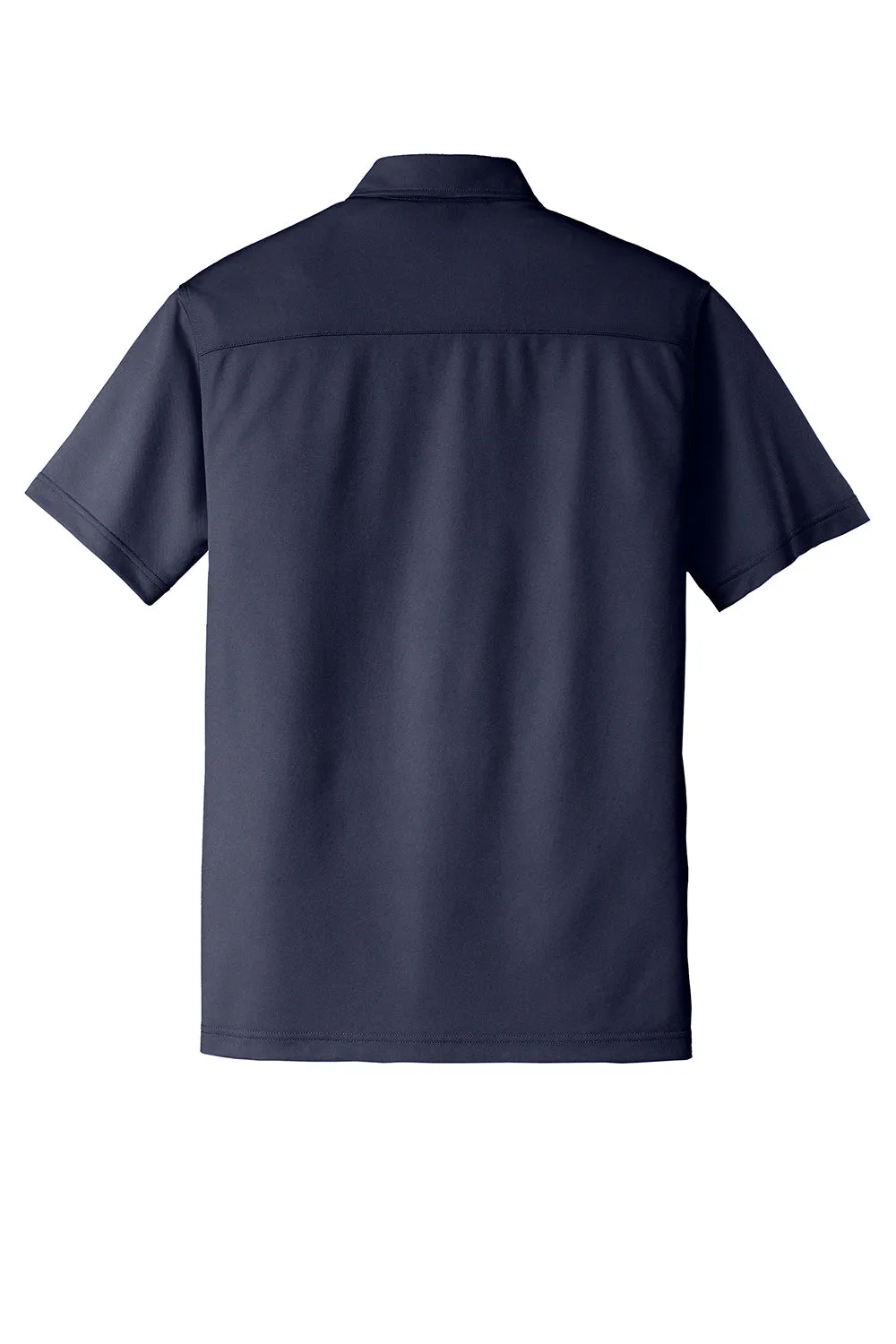 Port Authority Mens Dimension Moisture Wicking Short Sleeve Polo Shirt - Dark Navy Blue - Closeout  Premium quality Clothing Port-Authority
