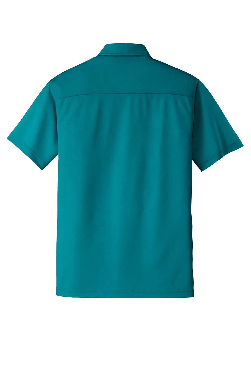 Port Authority Mens Dimension Moisture Wicking Short Sleeve Polo Shirt - Dark Teal Green - Closeout  Premium quality Clothing Port-Authority