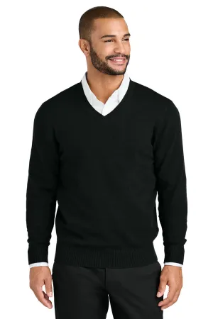 Port Authority Mens Easy Care Long Sleeve V-Neck Sweater - Deep Black  Premium quality Clothing Port-Authority