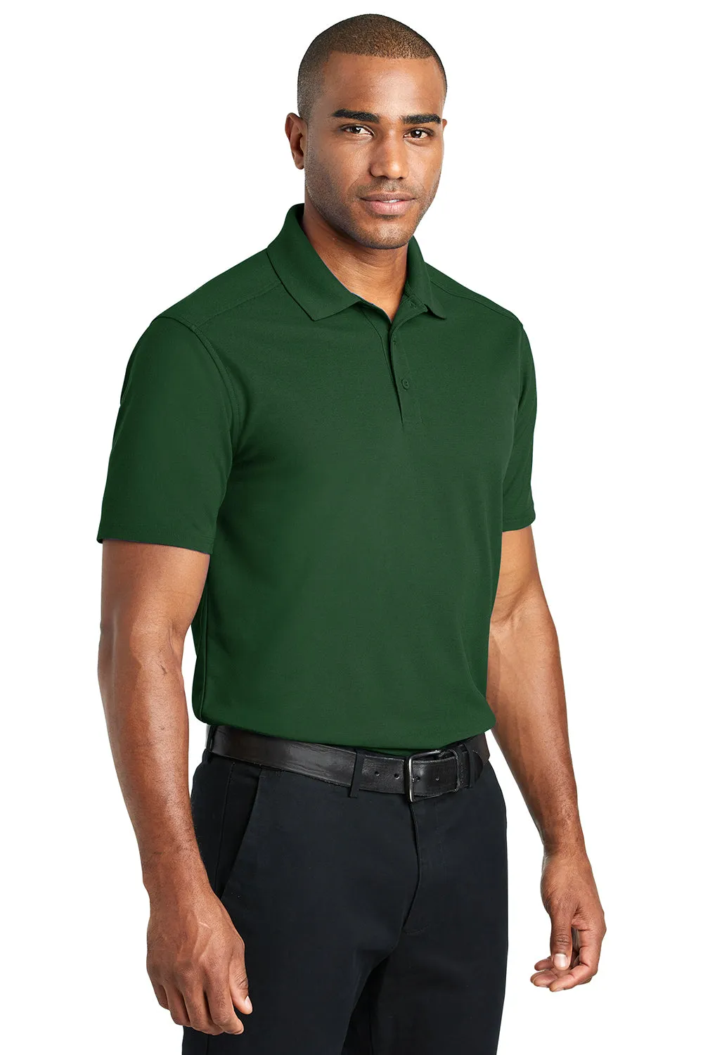 Port Authority Mens EZPerformance Moisture Wicking Short Sleeve Polo Shirt - Deep Forest Green - Closeout  Premium quality Clothing Port-Authority