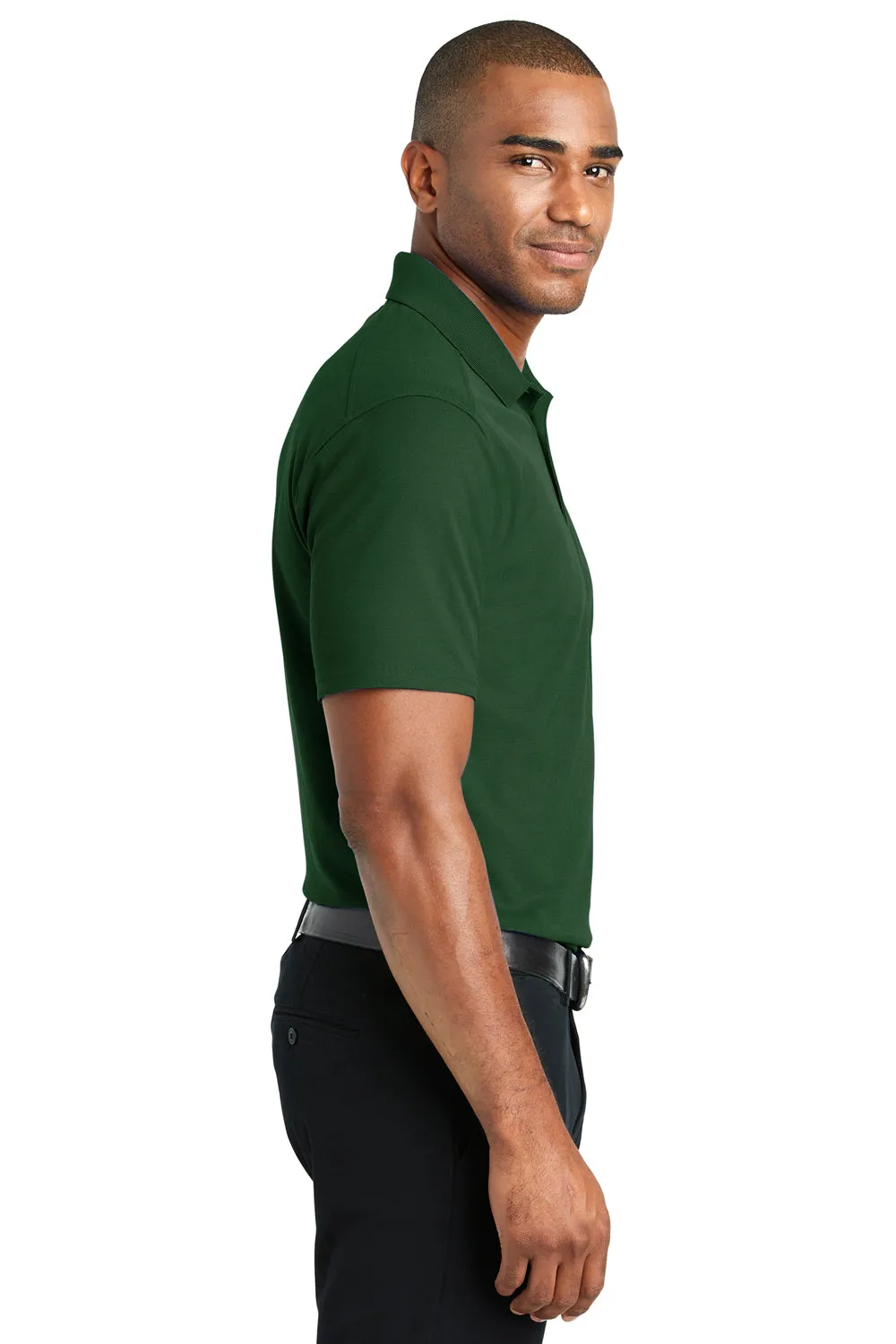 Port Authority Mens EZPerformance Moisture Wicking Short Sleeve Polo Shirt - Deep Forest Green - Closeout  Premium quality Clothing Port-Authority