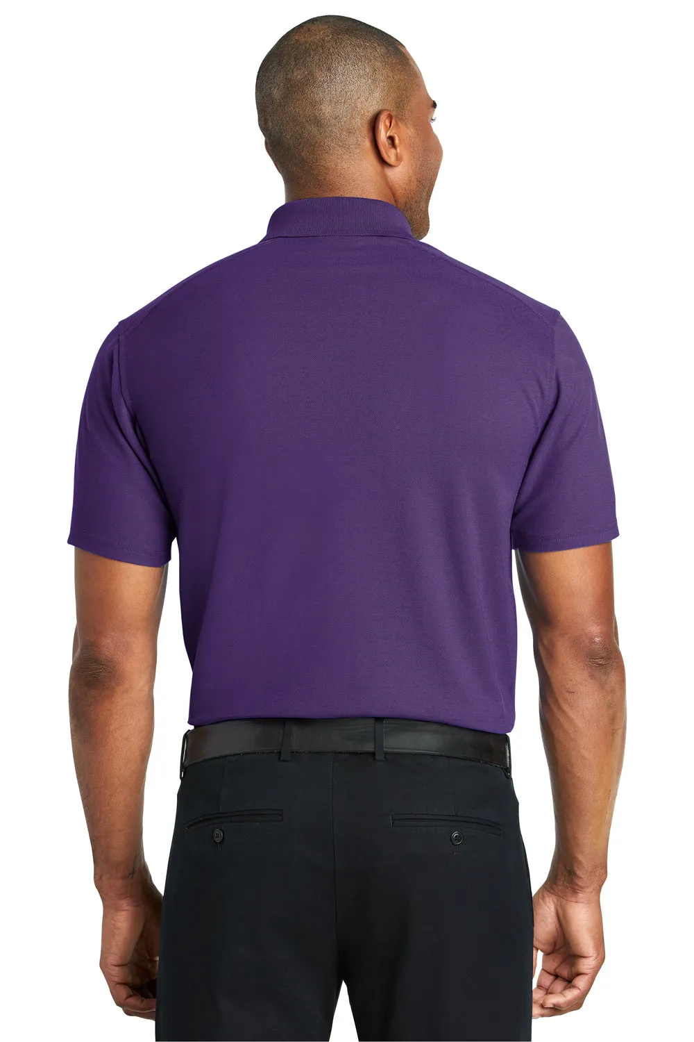 Port Authority Mens EZPerformance Moisture Wicking Short Sleeve Polo Shirt - Majestic Purple - Closeout  Premium quality Clothing Port-Authority