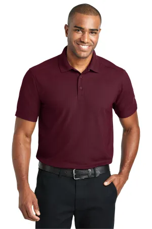 Port Authority Mens EZPerformance Moisture Wicking Short Sleeve Polo Shirt - Maroon - Closeout  Premium quality Clothing Port-Authority