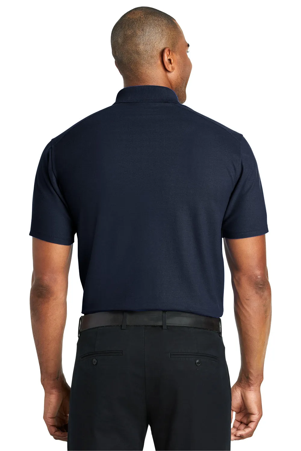 Port Authority Mens EZPerformance Moisture Wicking Short Sleeve Polo Shirt - Navy Blue  Premium quality Clothing Port-Authority