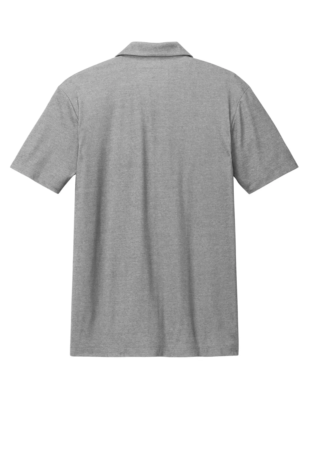 Port Authority Mens Fine Pique Moisture Wicking Short Sleeve Polo Shirt - Heather Charcoal Grey  Premium quality Clothing Port-Authority