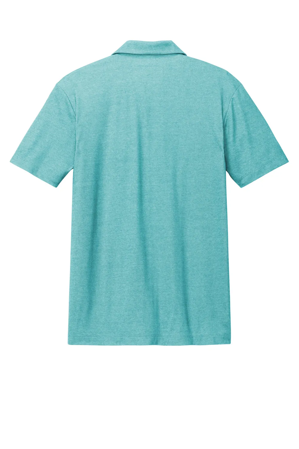 Port Authority Mens Fine Pique Moisture Wicking Short Sleeve Polo Shirt - Heather Dark Teal  Premium quality Clothing Port-Authority