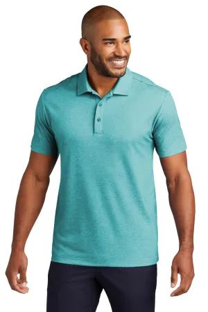 Port Authority Mens Fine Pique Moisture Wicking Short Sleeve Polo Shirt - Heather Dark Teal  Premium quality Clothing Port-Authority