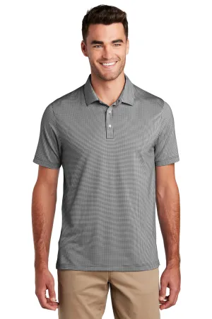 Port Authority Mens Gingham Moisture Wicking Short Sleeve Polo Shirt - Black/White - Closeout  Premium quality Clothing Port-Authority