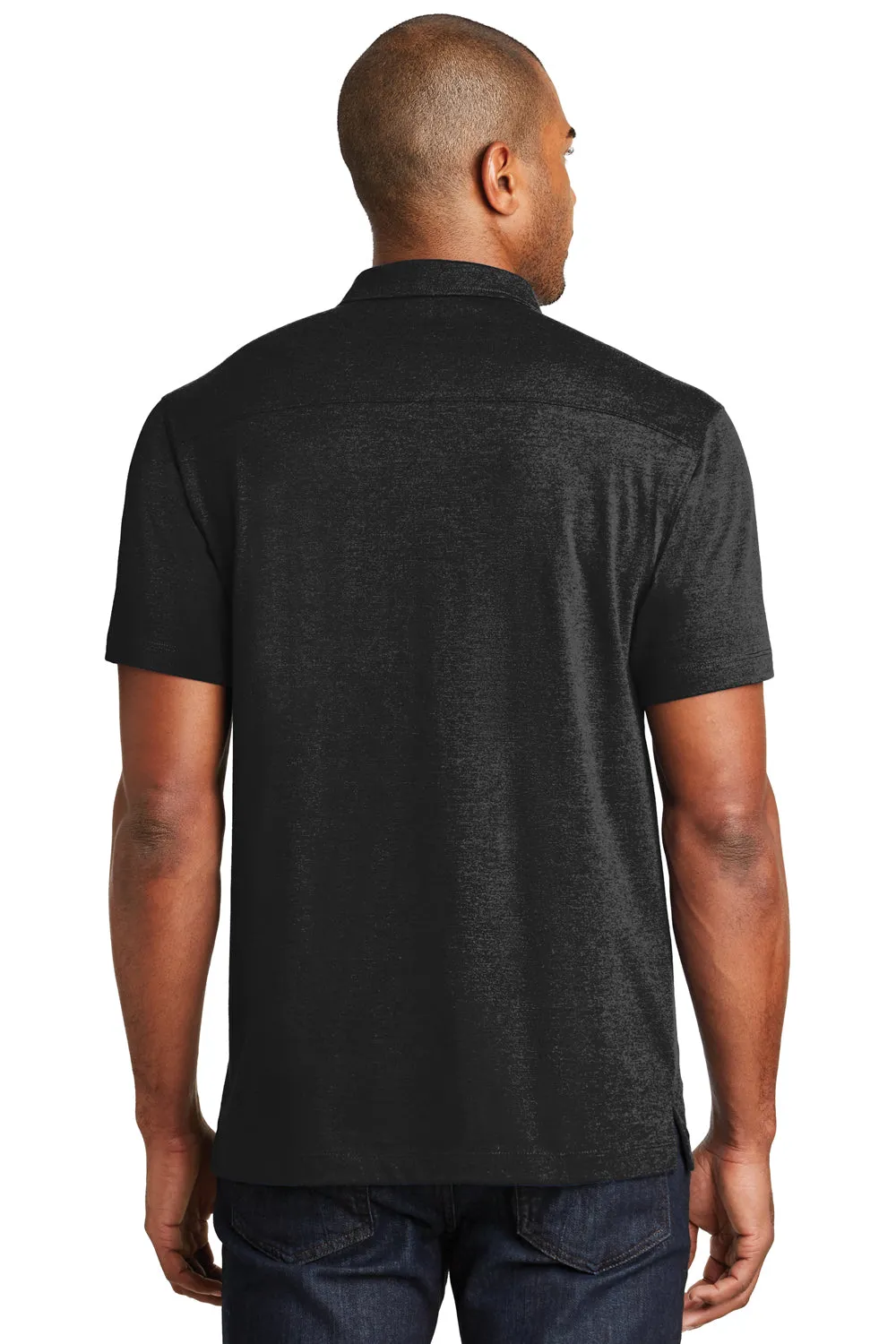 Port Authority Mens Meridian Short Sleeve Polo Shirt - Black - Closeout  Premium quality Clothing Port-Authority