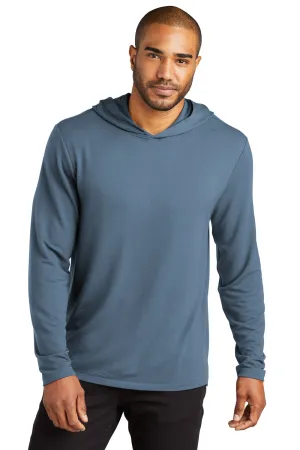 Port Authority Mens Microterry Snag Resistant Hooded Sweatshirt Hoodie - Dusk Blue  Premium quality Clothing Port-Authority