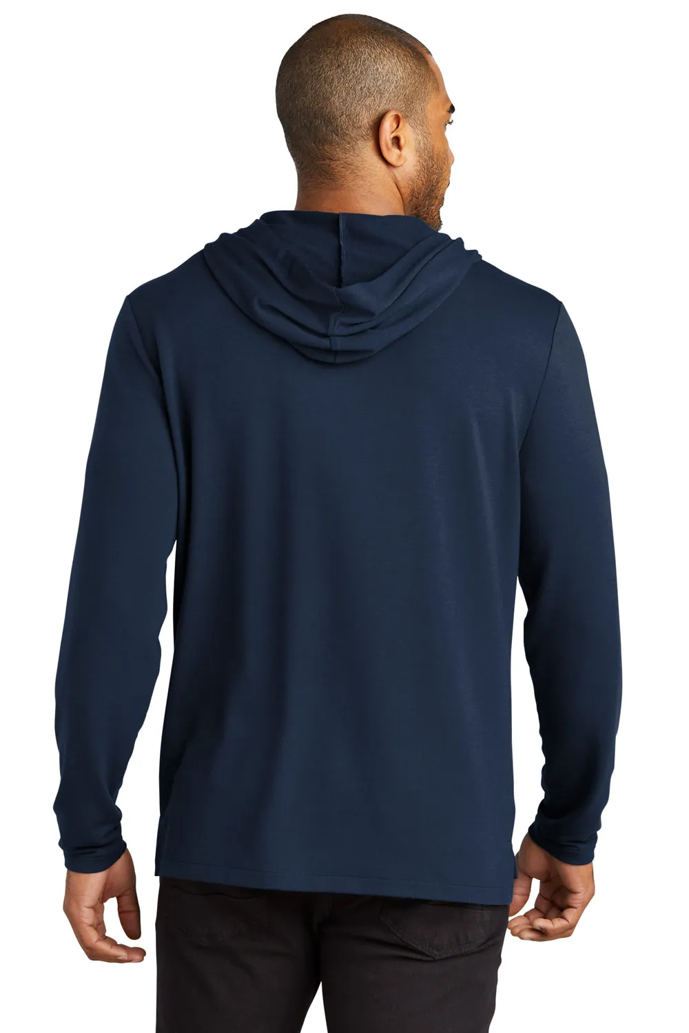 Port Authority Mens Microterry Snag Resistant Hooded Sweatshirt Hoodie - River Navy Blue  Premium quality Clothing Port-Authority