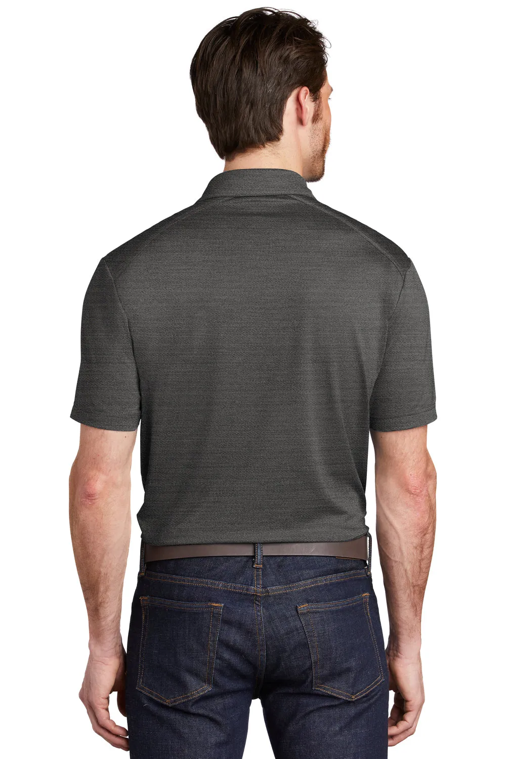 Port Authority Mens Moisture Wicking Short Sleeve Polo Shirt - Black/Thunder Grey  Premium quality Clothing Port-Authority