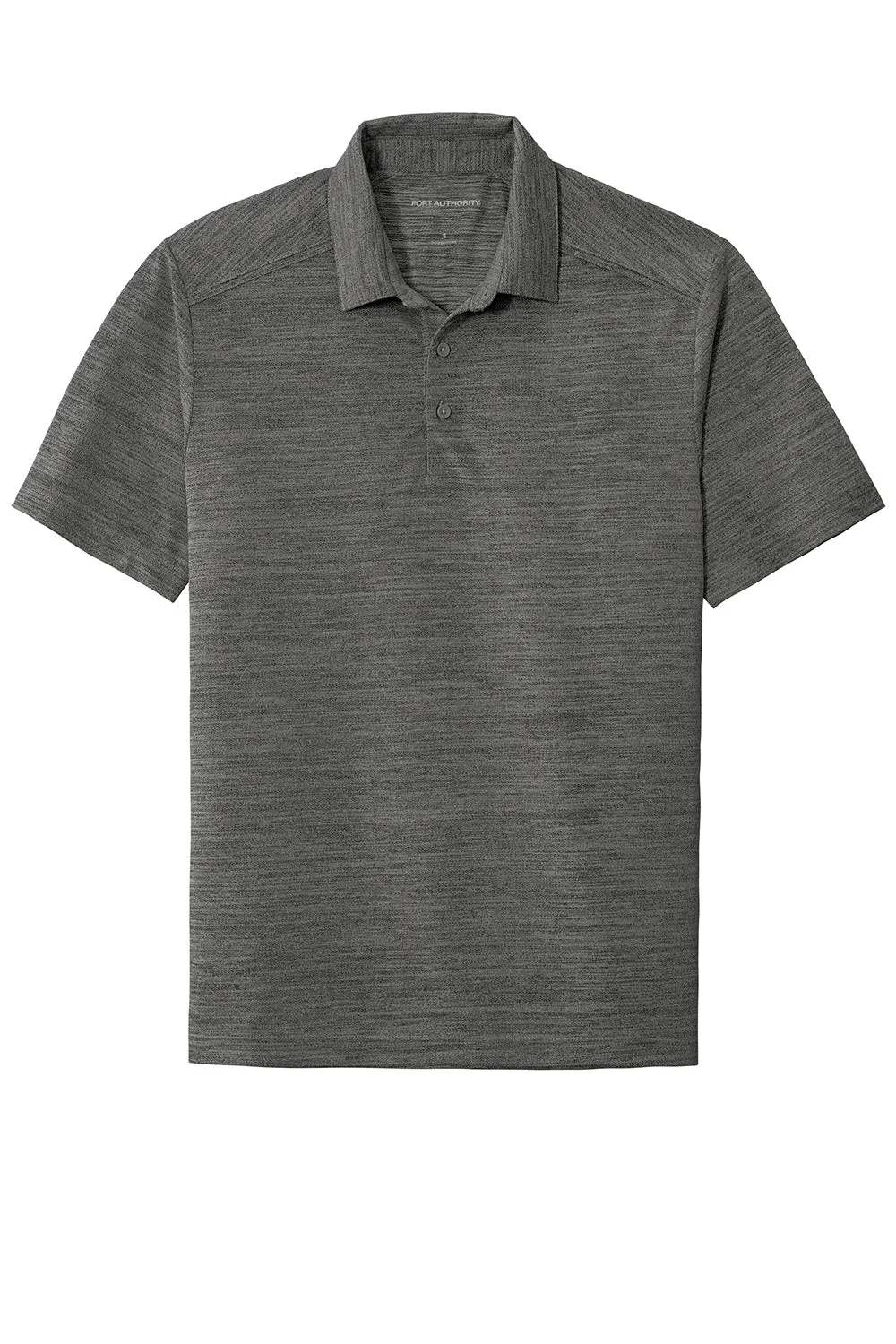 Port Authority Mens Moisture Wicking Short Sleeve Polo Shirt - Black/Thunder Grey  Premium quality Clothing Port-Authority