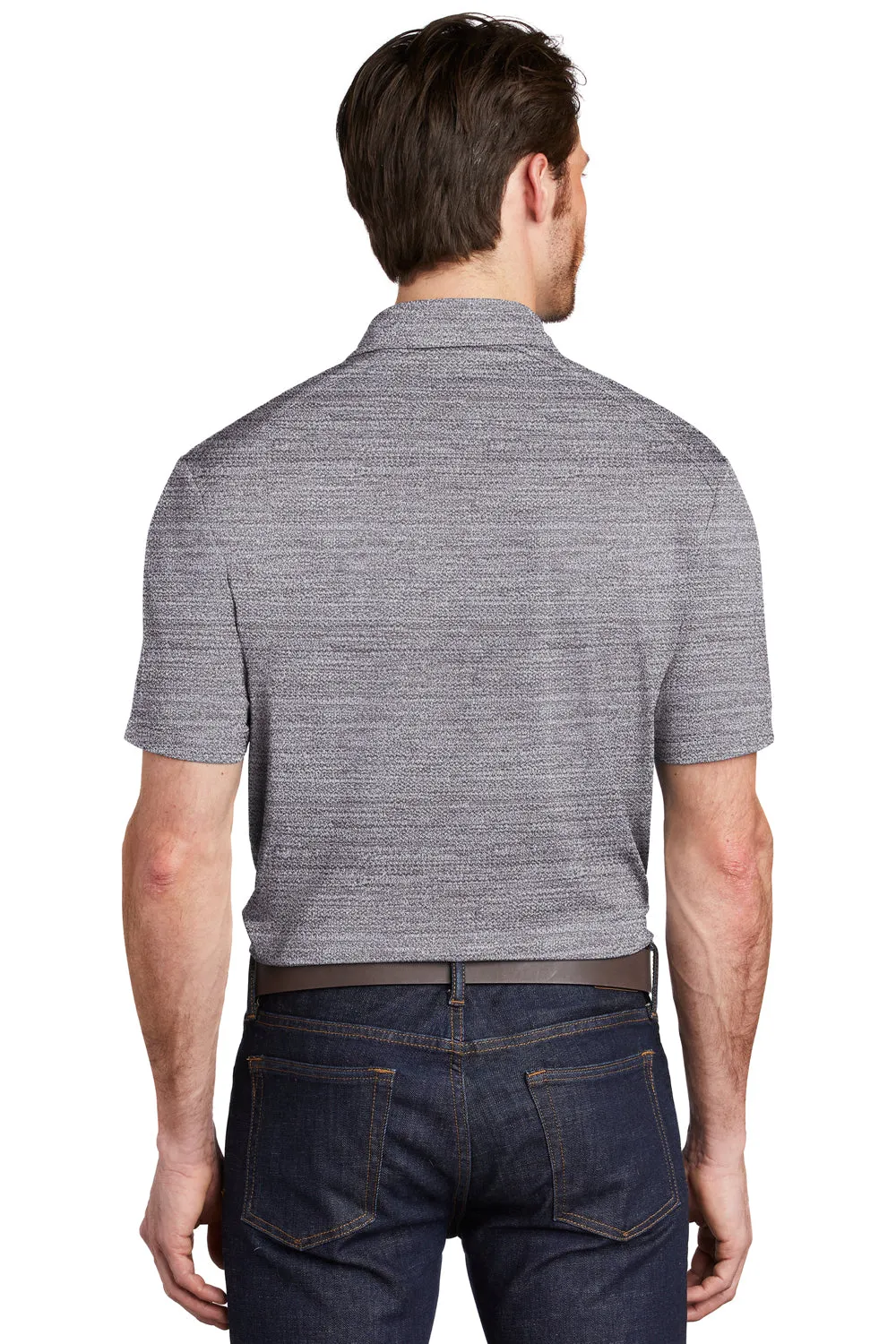 Port Authority Mens Moisture Wicking Short Sleeve Polo Shirt - Graphite Grey/White  Premium quality Clothing Port-Authority
