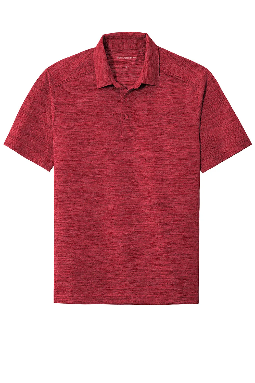 Port Authority Mens Moisture Wicking Short Sleeve Polo Shirt - Red/Black - Closeout  Premium quality Clothing Port-Authority