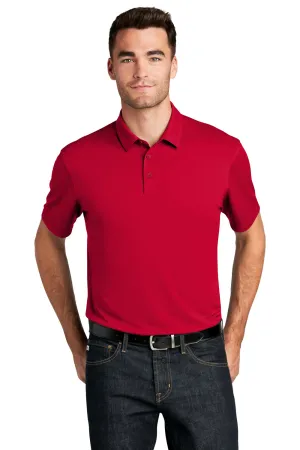 Port Authority Mens Moisture Wicking Short Sleeve Polo Shirt - Rich Red  Premium quality Clothing Port-Authority