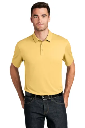Port Authority Mens Moisture Wicking Short Sleeve Polo Shirt - Sunbeam Yellow - Closeout  Premium quality Clothing Port-Authority