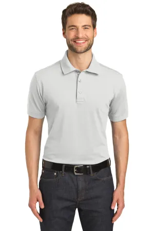 Port Authority Mens Moisture Wicking Short Sleeve Polo Shirt - White - Closeout  Premium quality Clothing Port-Authority