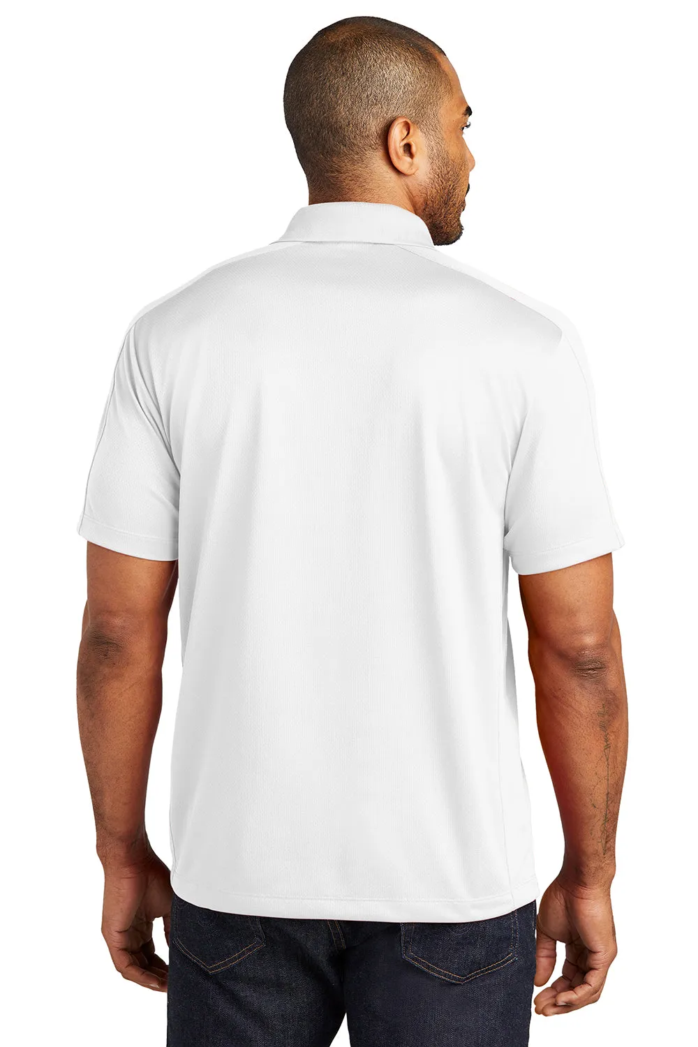 Port Authority Mens Moisture Wicking Short Sleeve Polo Shirt - White  Premium quality Clothing Port-Authority