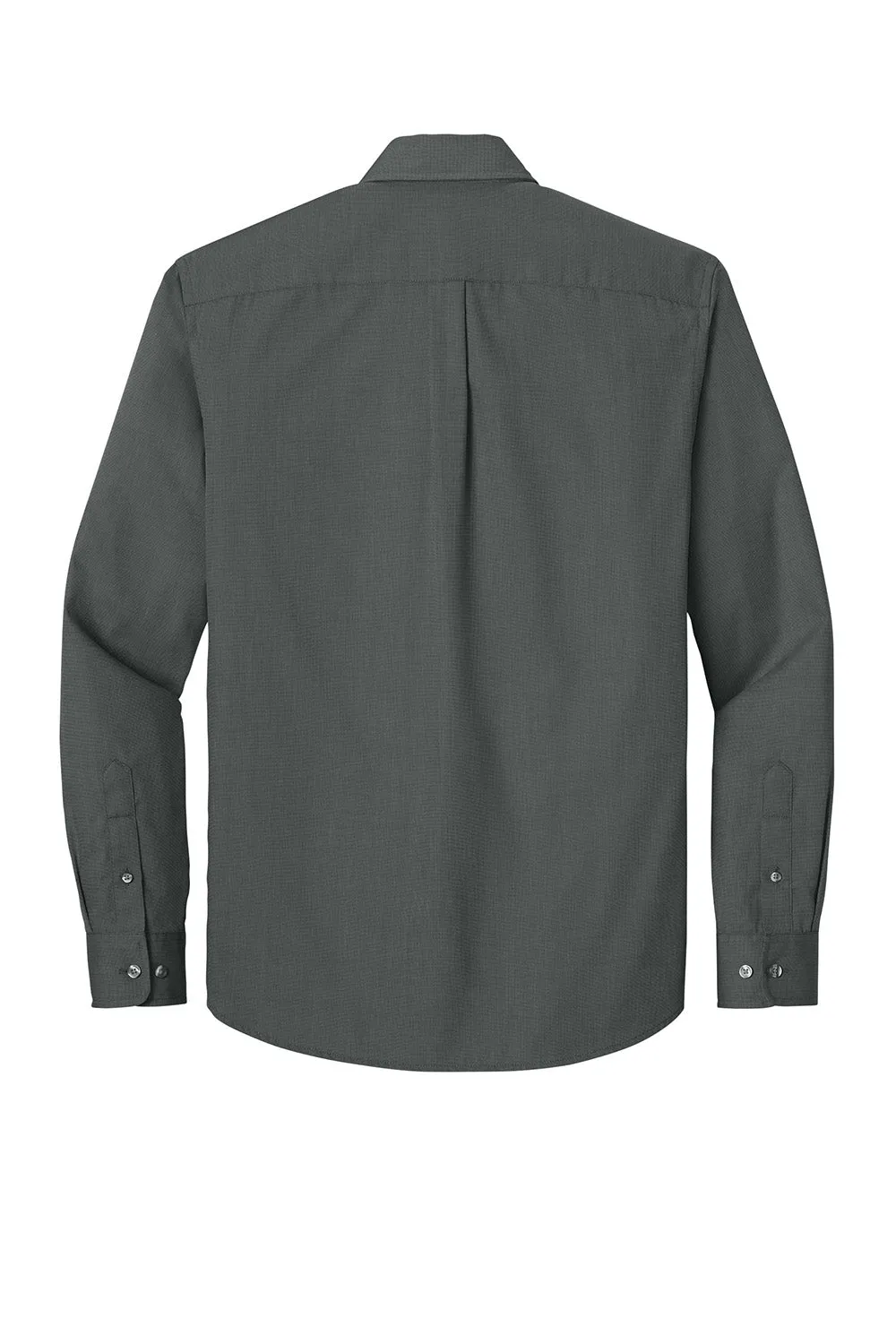 Port Authority Mens Nailhead Easy Care Long Sleeve Button Down Shirt w/ Pocket - Deep Black  Premium quality Clothing Port-Authority