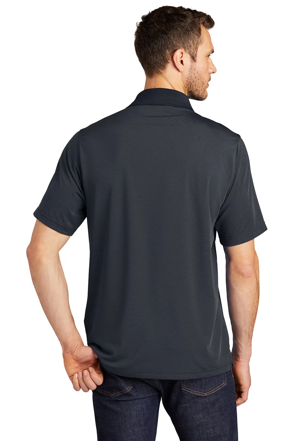 Port Authority Mens Performance Moisture Wicking Short Sleeve Polo Shirt - Graphite Grey/Black - Closeout  Premium quality Clothing Port-Authority